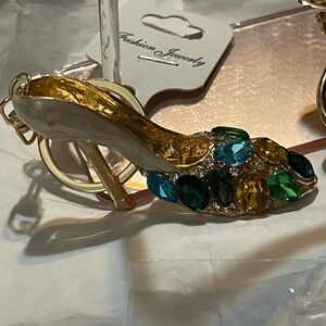 Elegant  Jewel-Embellished Women's Shoe bag charm